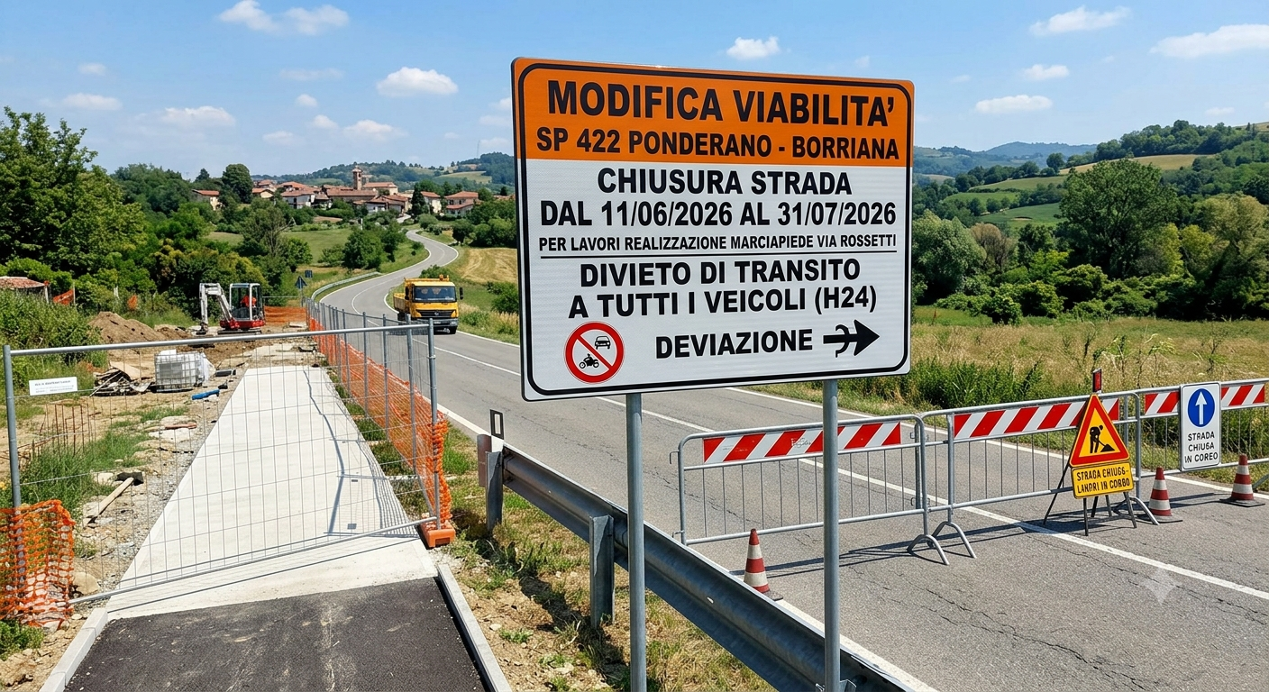 Cartello strada chiusa