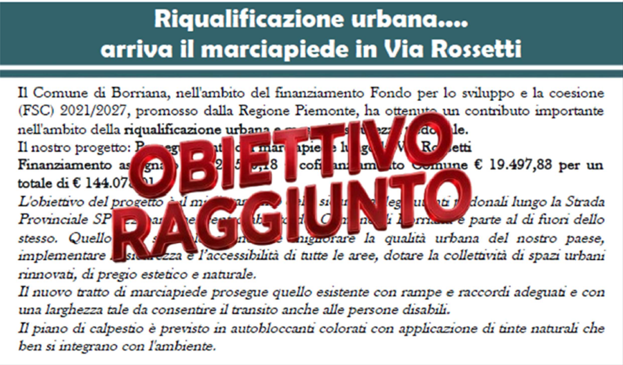 Obiettivo Raggiunto