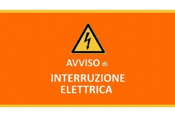 Avviso interruzione energia elettrica