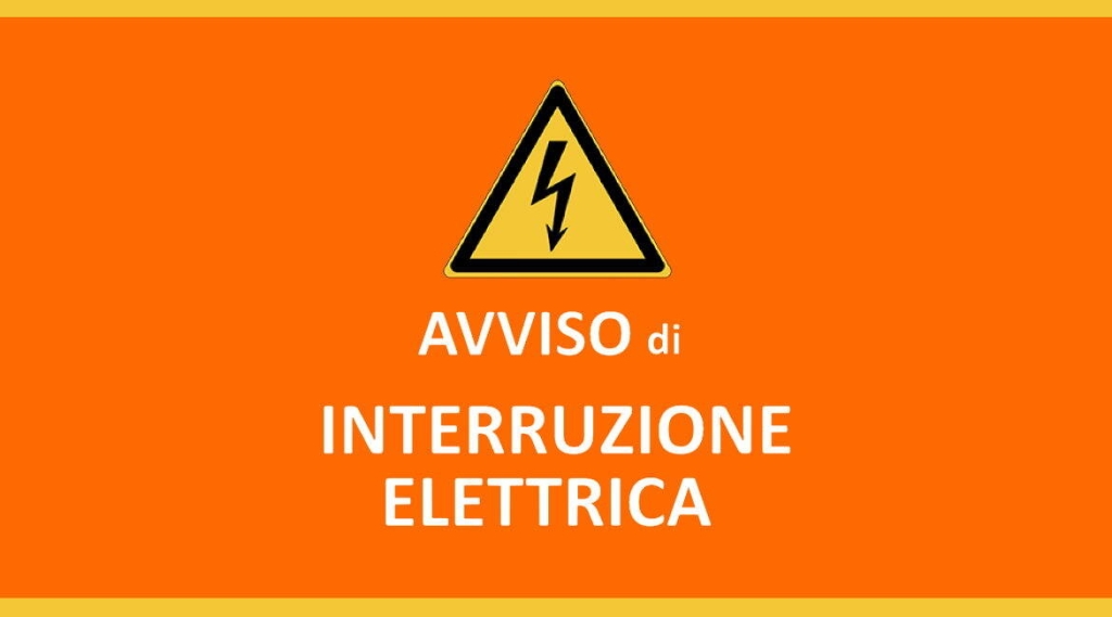 Avviso interruzione energia elettrica