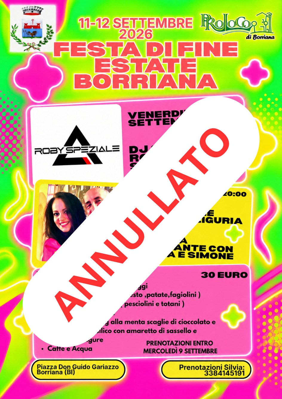 Evento annullato